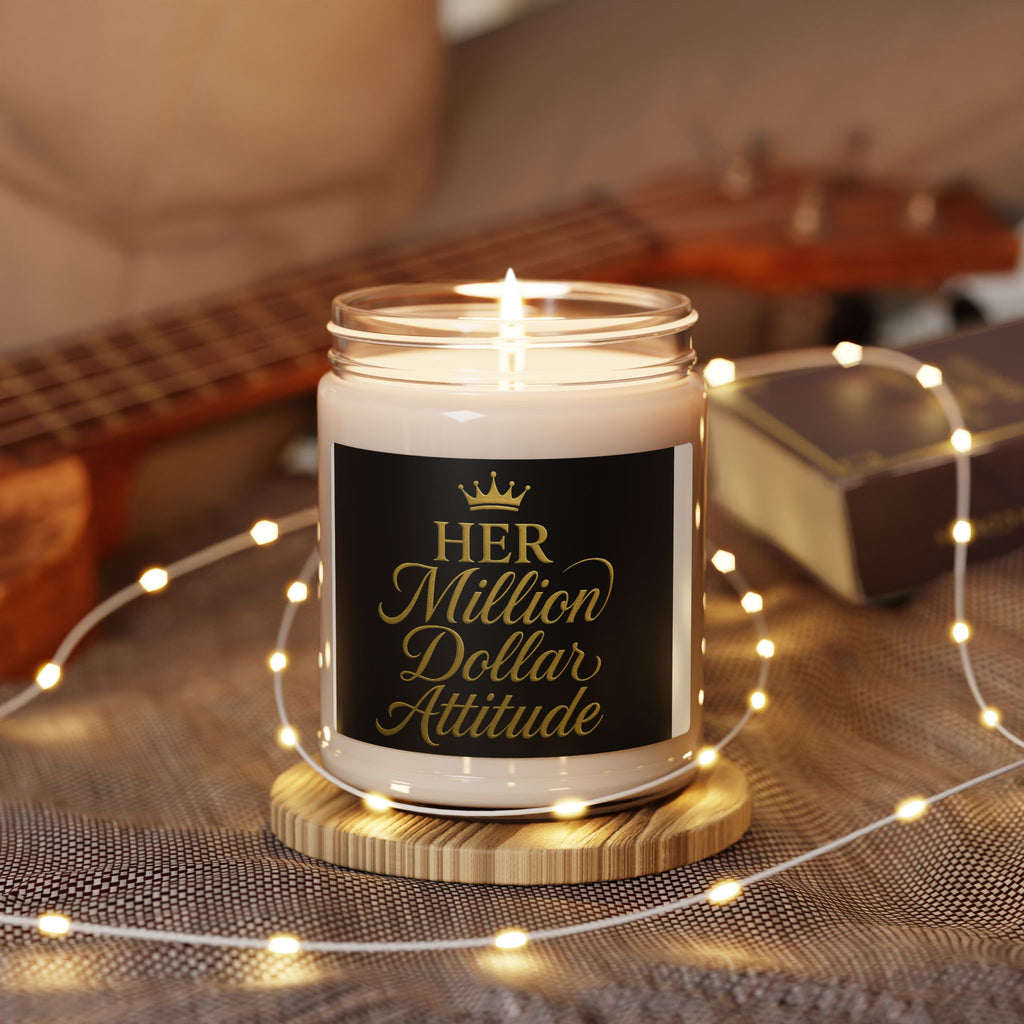 Her Million Dollar Attitude™ Luxury Scented Candle Light the Atmosphere of Abundance