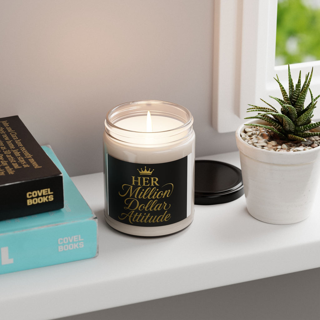 Her Million Dollar Attitude™ Luxury Scented Candle Light the Atmosphere of Abundance